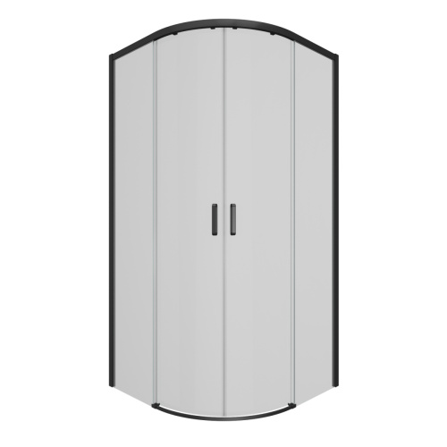 Душевой уголок Ambassador Queen Black 11011202Black 100х100 стекло прозрачное профиль черный без поддона